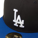 59FIFTY Powered by GORO NAKATSUGAWA（min-nano）ロサンゼルス・ドジャース ブラック ライトロイヤルバイザー