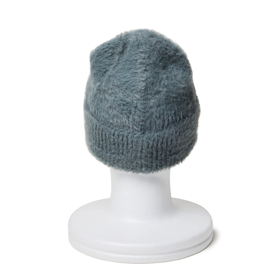 ベーシック カフニット Fluffy and Soft シャギー グレー