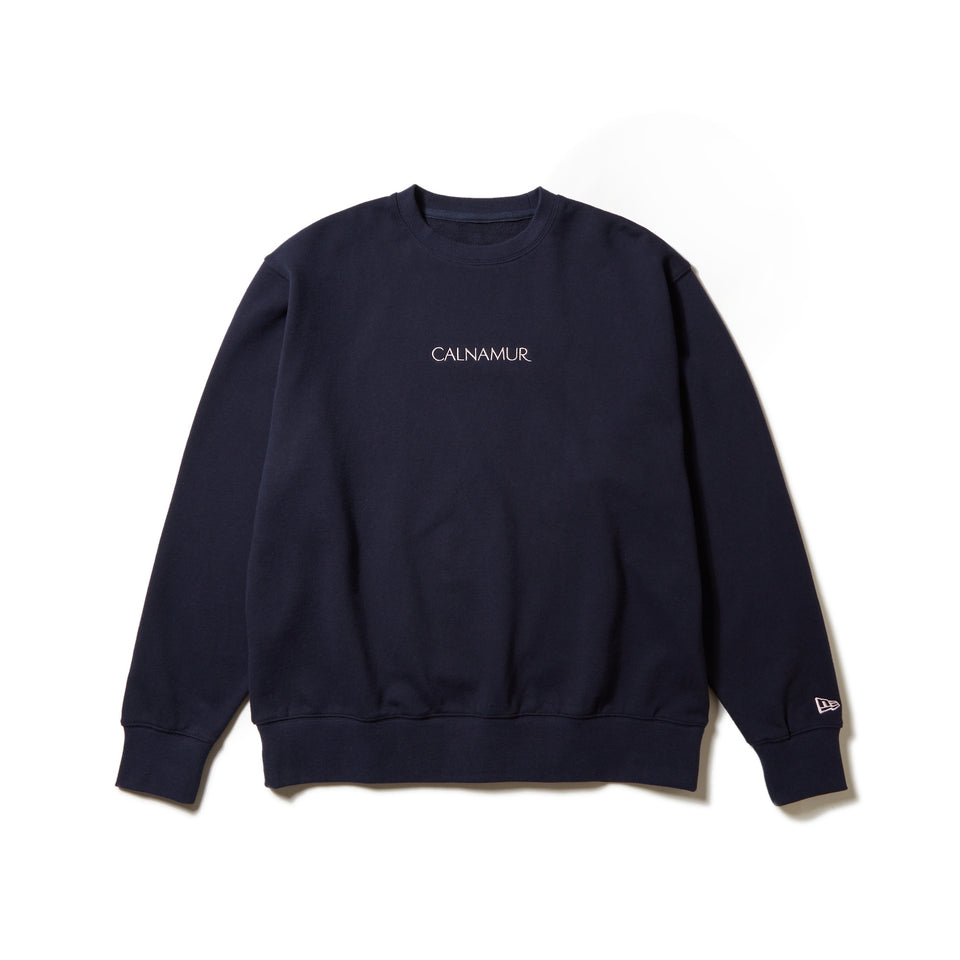 裏毛 オーバーサイズド スウェット クルーネック CALNAMUR カルナムール ネイビー