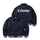 メルトン ヴァーシティジャケット CALNAMUR カルナムール ネイビー