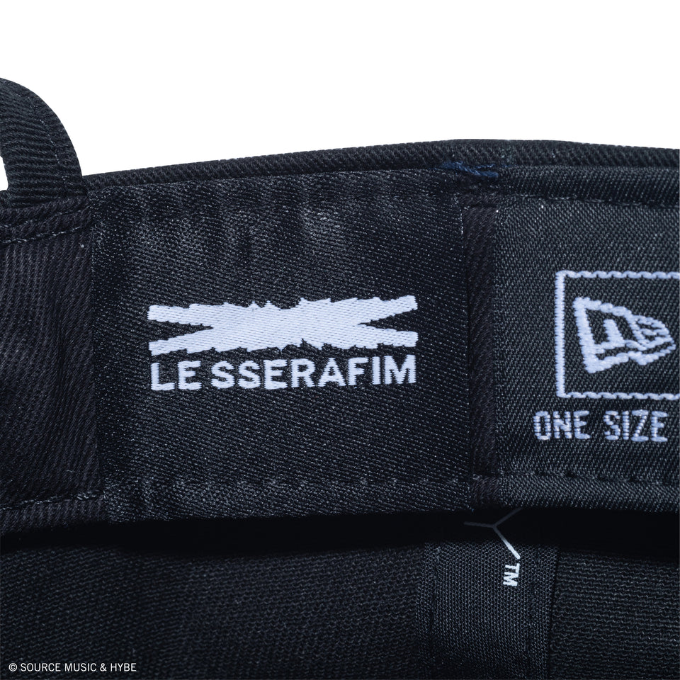 9FORTY LE SSERAFIM Metal Logo ブラック