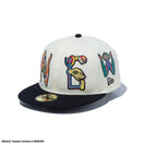 59FIFTY KEIICHI TANAAMI 田名網敬一 クロームホワイト ブラックバイザー