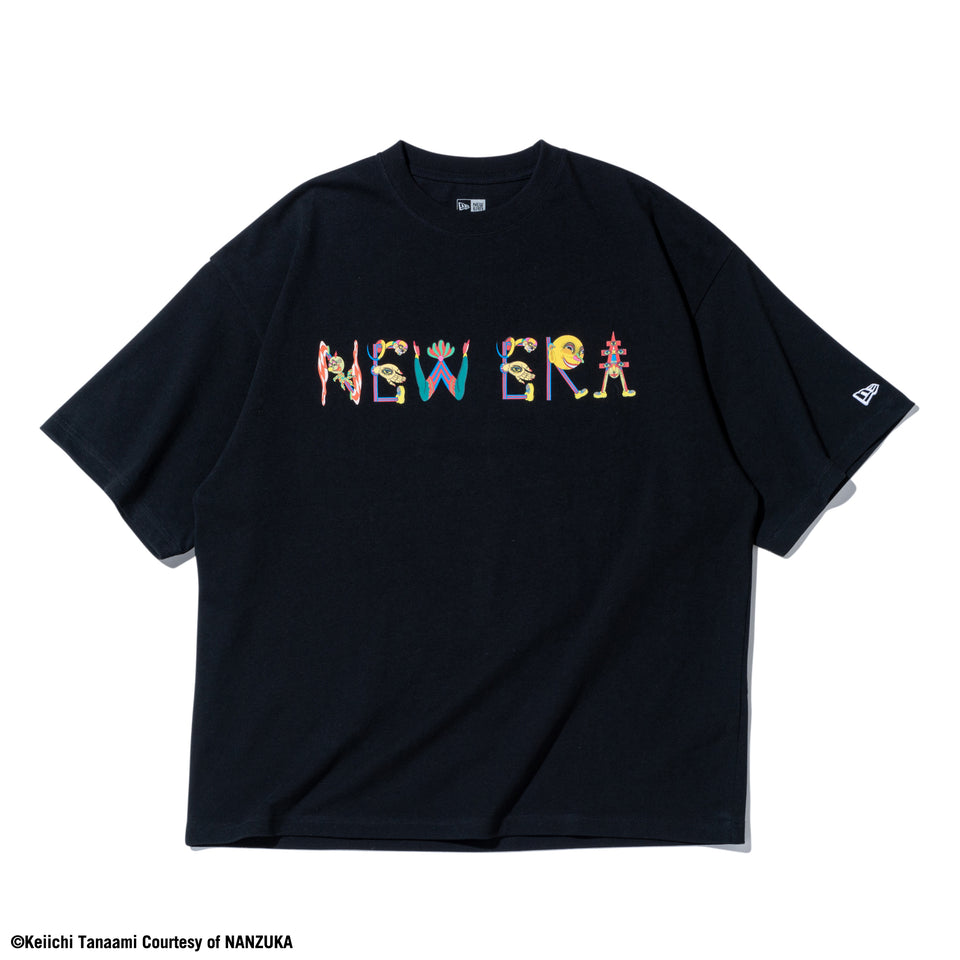 オーバーサイズド コットン Tシャツ KEIICHI TANAAMI 田名網敬一 ブラック