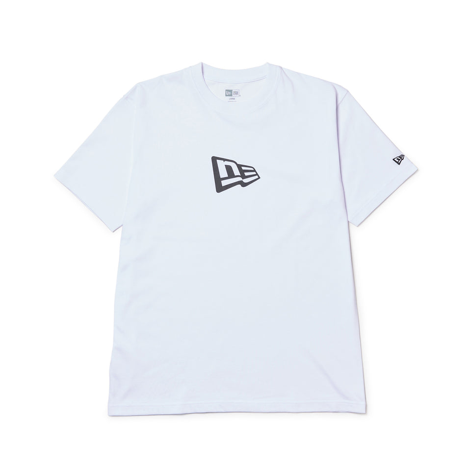 半袖 コットン Tシャツ フラッグロゴ ミッド ホワイト レギュラーフィット