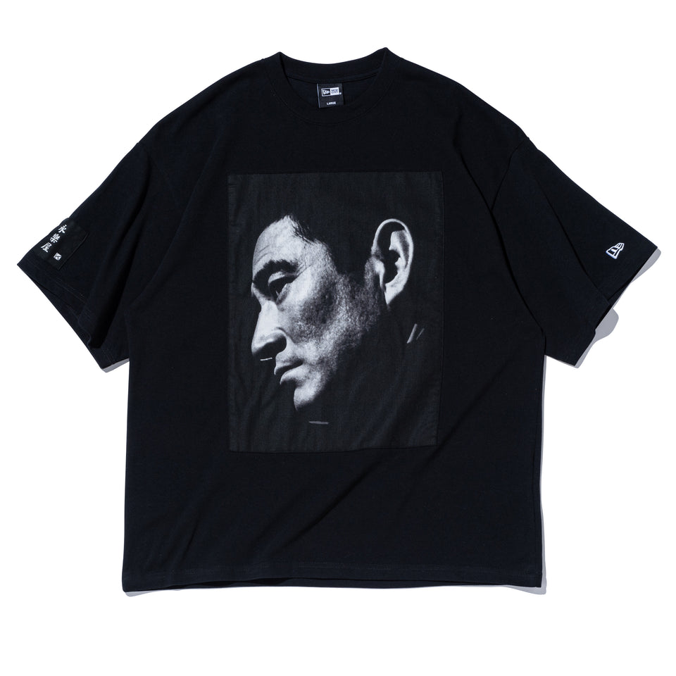 半袖 オーバーサイズド コットン Tシャツ 高倉健 × 永楽屋 ブラック