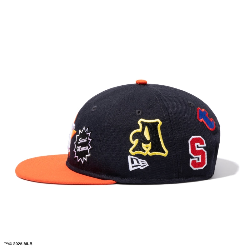 RC 9FIFTY ©SAINT Mxxxxxx × MLB ヒューストン・アストロズ ネイビー オレンジバイザー
