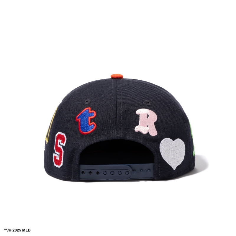 RC 9FIFTY ©SAINT Mxxxxxx × MLB ヒューストン・アストロズ ネイビー オレンジバイザー