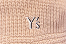 ニットバケット Y's SS25 アウトラインロゴ ベージュ