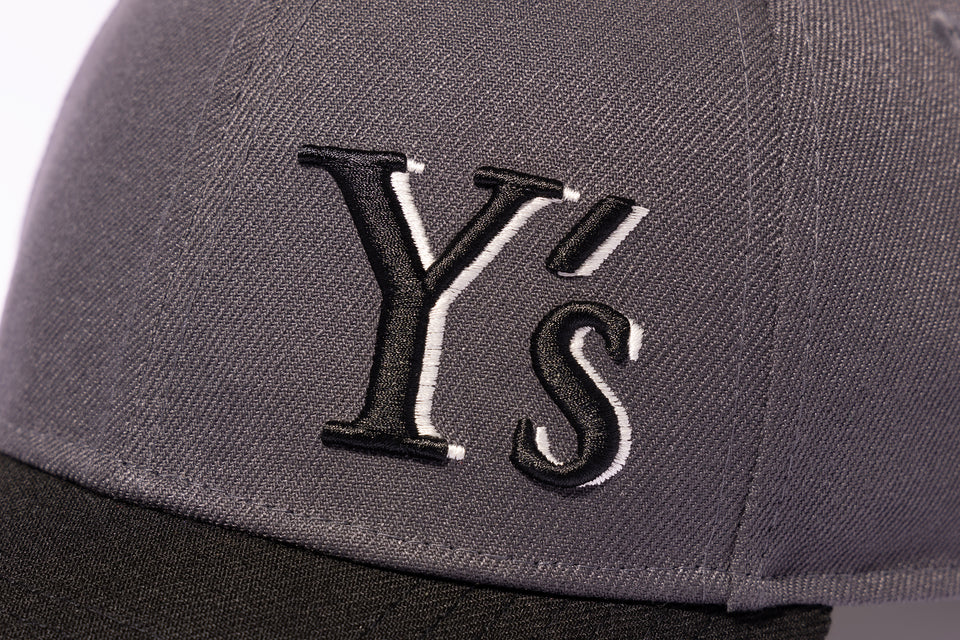 9FORTY Y's SS25 アウトラインロゴ ダークグレー ブラックバイザー