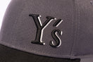 9FORTY Y's SS25 アウトラインロゴ ダークグレー ブラックバイザー