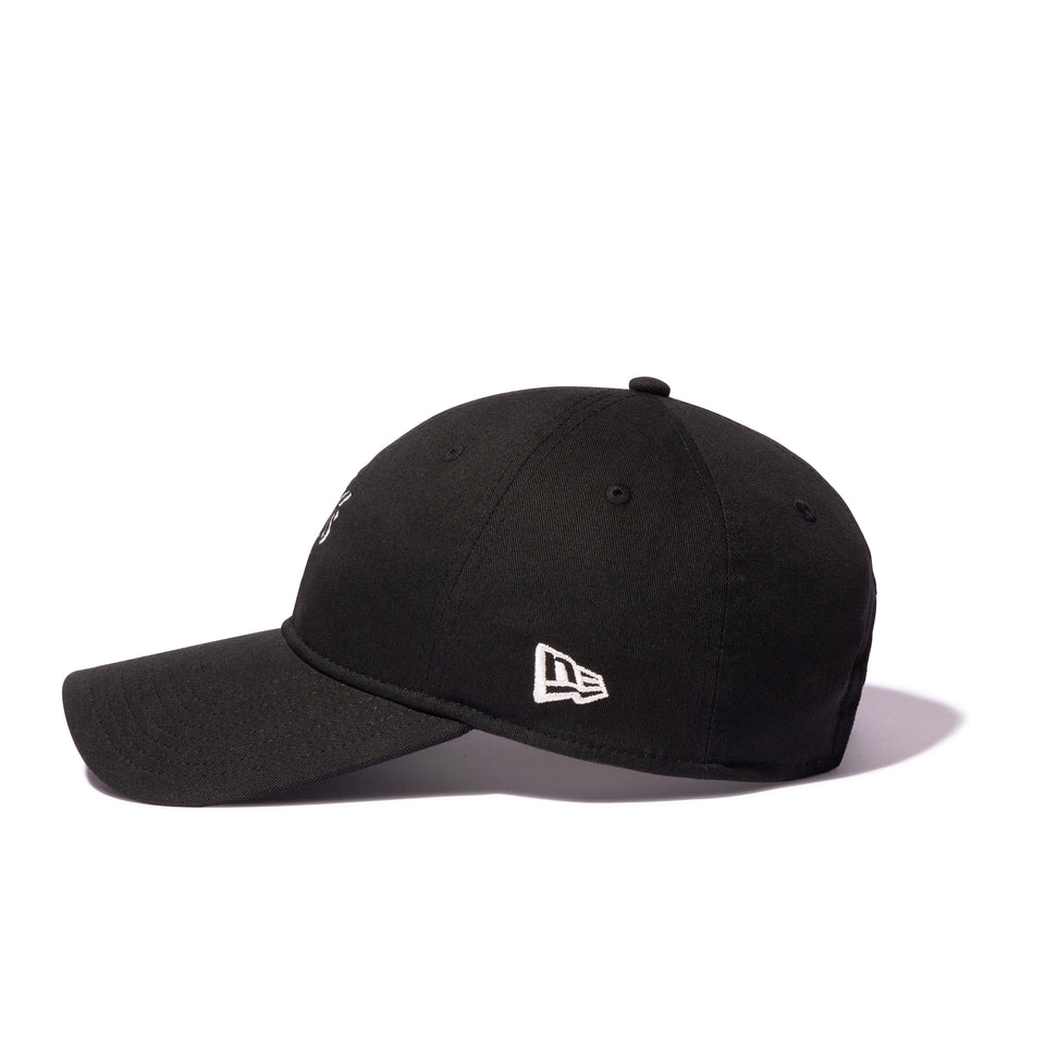 9TWENTY ロングバイザー Y's SS25 アウトラインロゴ ブラック