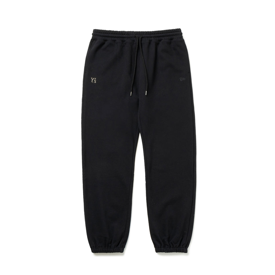 裏毛 スウェット パンツ Y's SS25 アウトラインロゴ ブラック
