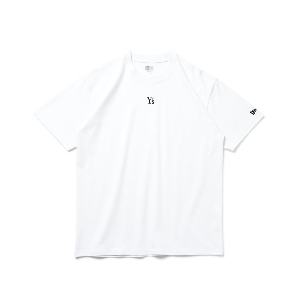 半袖 コットン Tシャツ Y's SS25 ミニロゴ ホワイト レギュラーフィット