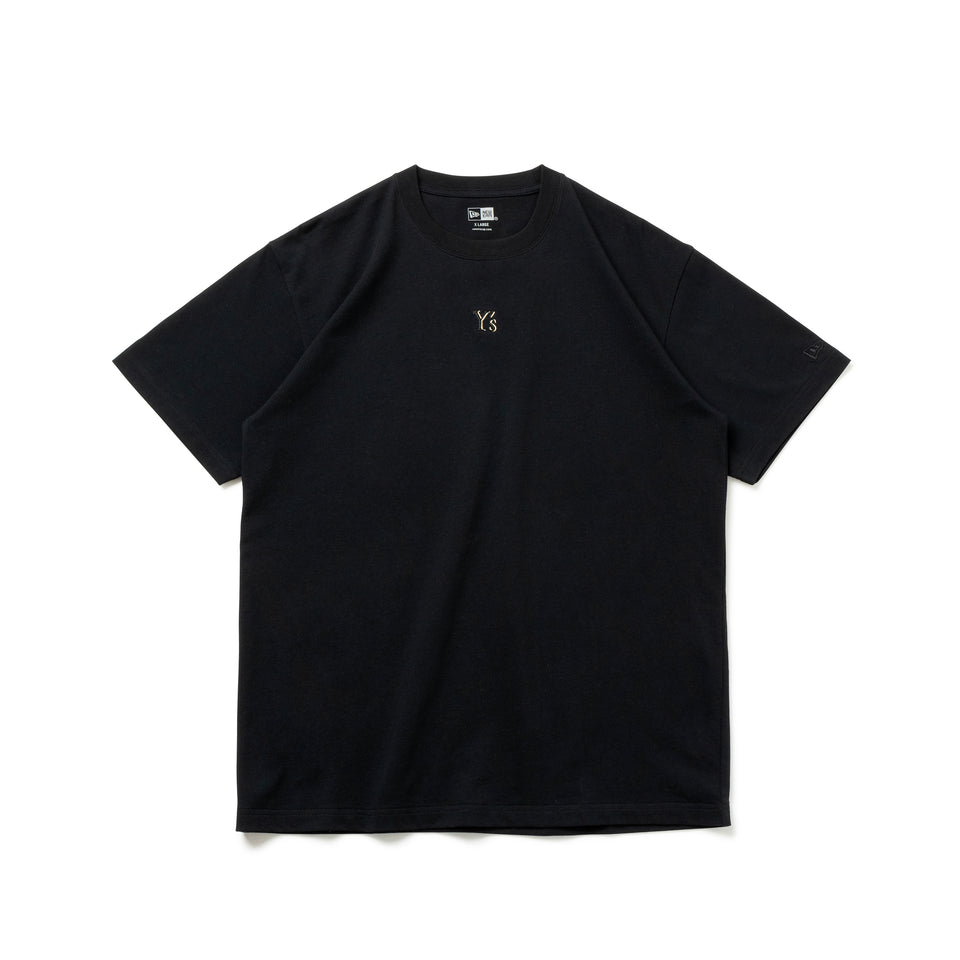 半袖 コットン Tシャツ Y's SS25 ミニロゴ ブラック レギュラーフィット