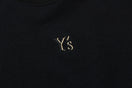 半袖 コットン Tシャツ Y's SS25 ミニロゴ ブラック レギュラーフィット