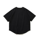 半袖 ヘビーウェイト コットン ベースボールシャツ Y's SS25 アウトラインロゴ ブラック