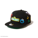 キッズ Youth 9FIFTY SESAME STREET セサミストリート オールオーバー ブラック