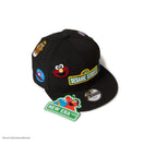 キッズ Youth 9FIFTY SESAME STREET セサミストリート オールオーバー ブラック