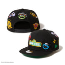 キッズ Youth 9FIFTY SESAME STREET セサミストリート オールオーバー ブラック