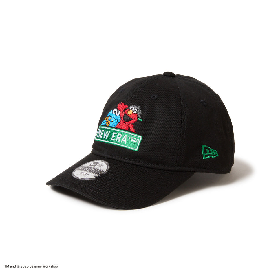 キッズ Youth 9TWENTY SESAME STREET セサミストリート NEW ERA ブラック