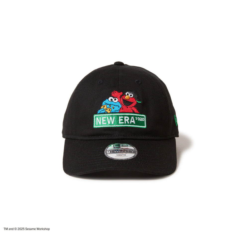 キッズ Youth 9TWENTY SESAME STREET セサミストリート NEW ERA ブラック