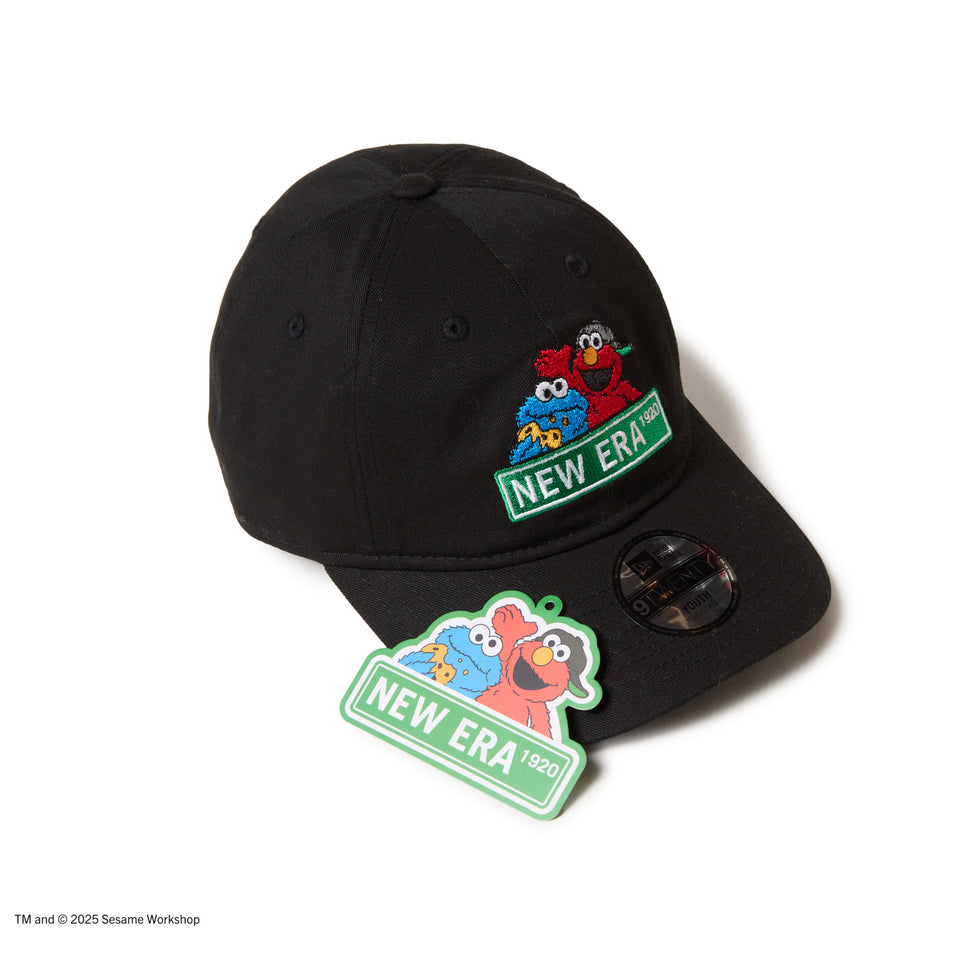 キッズ Youth 9TWENTY SESAME STREET セサミストリート NEW ERA ブラック