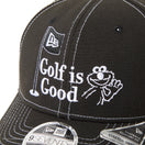 9SEVENTY ストレッチスナップ SESAME STREET セサミストリート Golf is Good ブラック | ゴルフ
