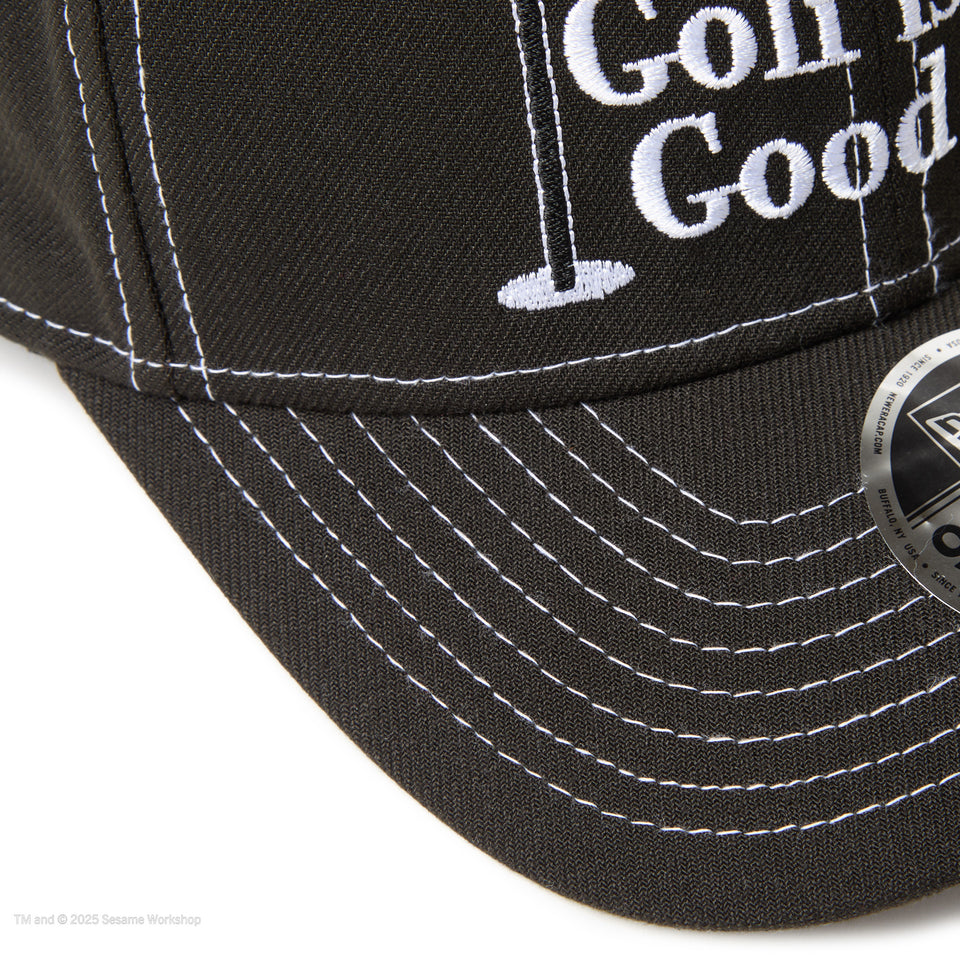9SEVENTY ストレッチスナップ SESAME STREET セサミストリート Golf is Good ブラック | ゴルフ