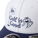 9FIFTY ストレッチスナップ SESAME STREET セサミストリート Golf is Good ホワイト ネイビーバイザー | ゴルフ