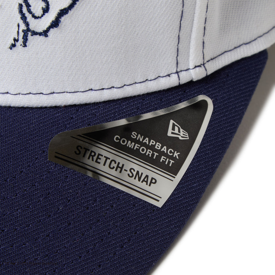 9FIFTY ストレッチスナップ SESAME STREET セサミストリート Golf is Good ホワイト ネイビーバイザー | ゴルフ