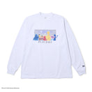 長袖 オーバーサイズド コットン Tシャツ SESAME STREET セサミストリート Baseball ホワイト
