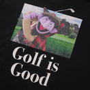 長袖 ミッドネック パフォーマンス Tシャツ SESAME STREET セサミストリート Golf is Good ブラック | ゴルフ