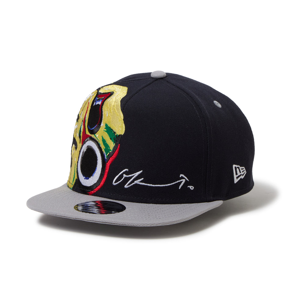 9FIFTY A-Frame TARO OKAMOTO 岡本太郎 にらめっこ ネイビー/グレー | ゴルフ | NEW ERA ニューエラ公式オンラインストア