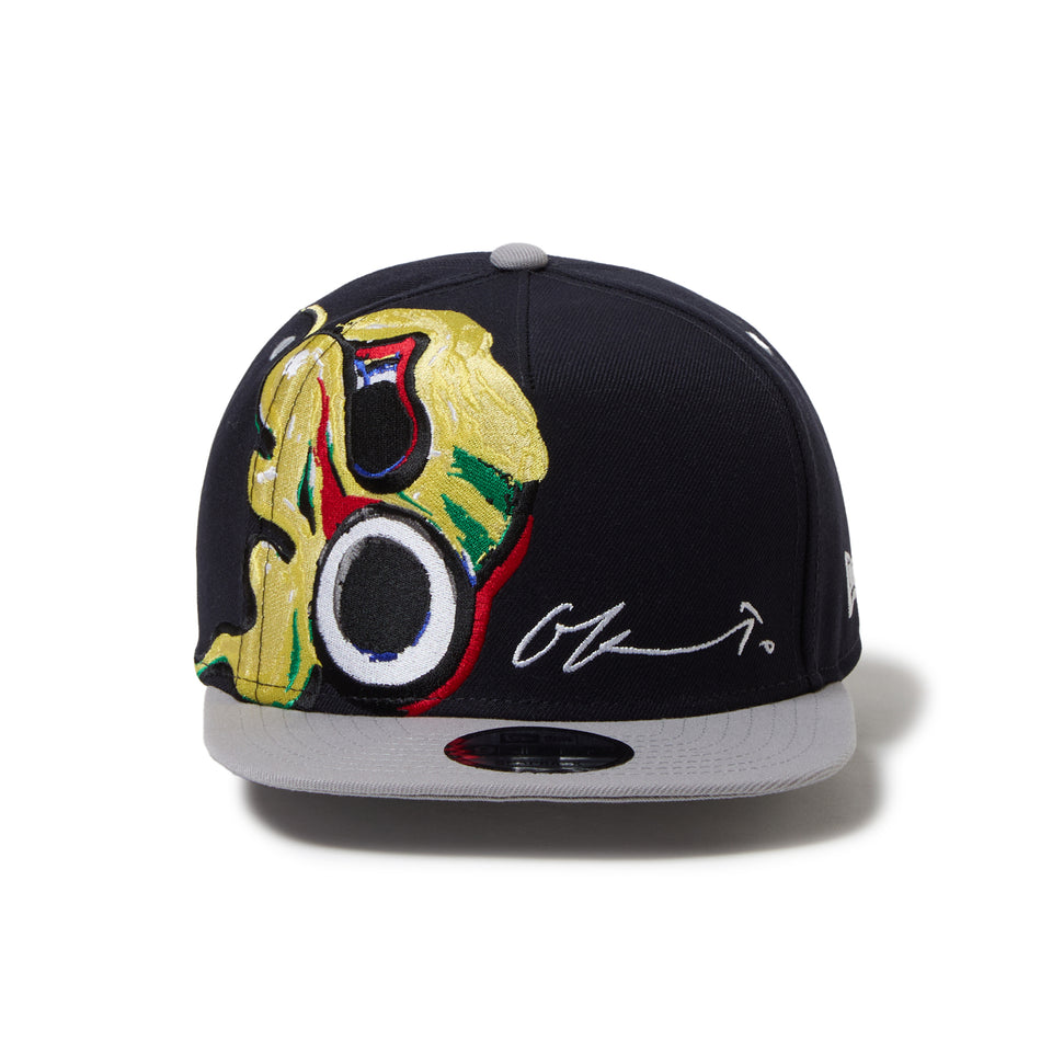 9FIFTY A-Frame TARO OKAMOTO 岡本太郎 にらめっこ ネイビー/グレー | ゴルフ | NEW ERA ニューエラ公式オンラインストア