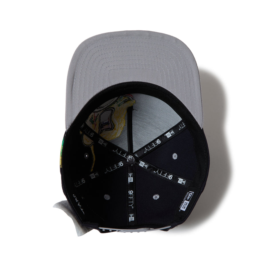 9FIFTY A-Frame TARO OKAMOTO 岡本太郎 にらめっこ ネイビー/グレー | ゴルフ | NEW ERA ニューエラ公式オンラインストア