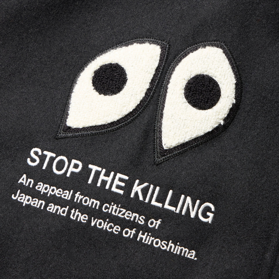 メルトン ヴァーシティジャケット TARO OKAMOTO 岡本太郎 殺すな ブラック | NEW ERA ニューエラ公式オンラインストア