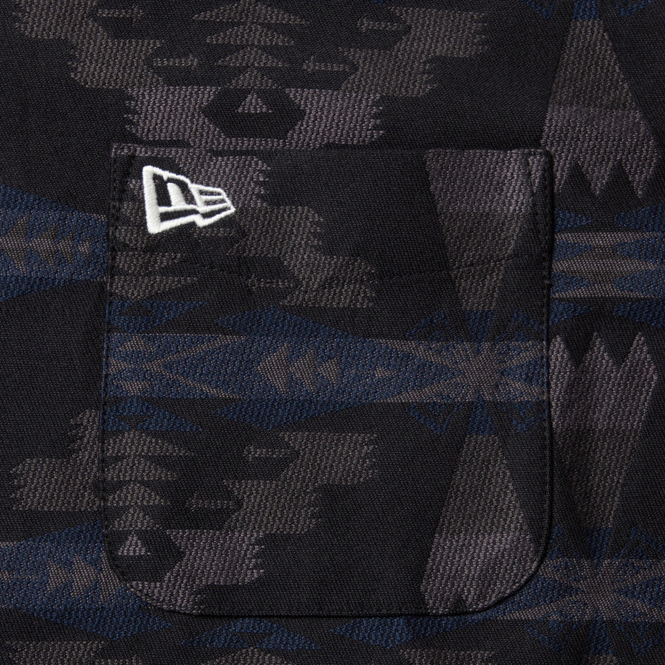 長袖 オーバーサイズド シャツ Pendleton ブラック