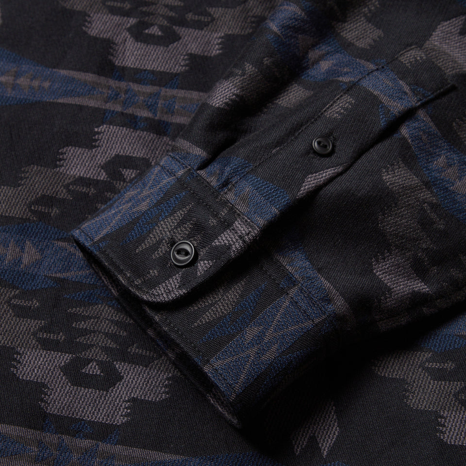 長袖 オーバーサイズド シャツ Pendleton ブラック