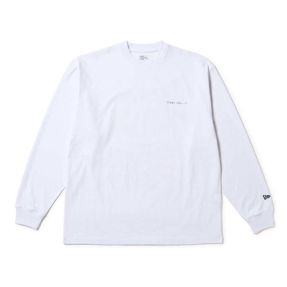 長袖 オーバーサイズド コットン Tシャツ TARO OKAMOTO 岡本太郎 太陽の塔 ホワイト | NEW ERA ニューエラ公式オンラインストア