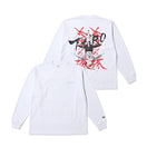 長袖 オーバーサイズド コットン Tシャツ TARO OKAMOTO 岡本太郎 太陽の塔 ホワイト
