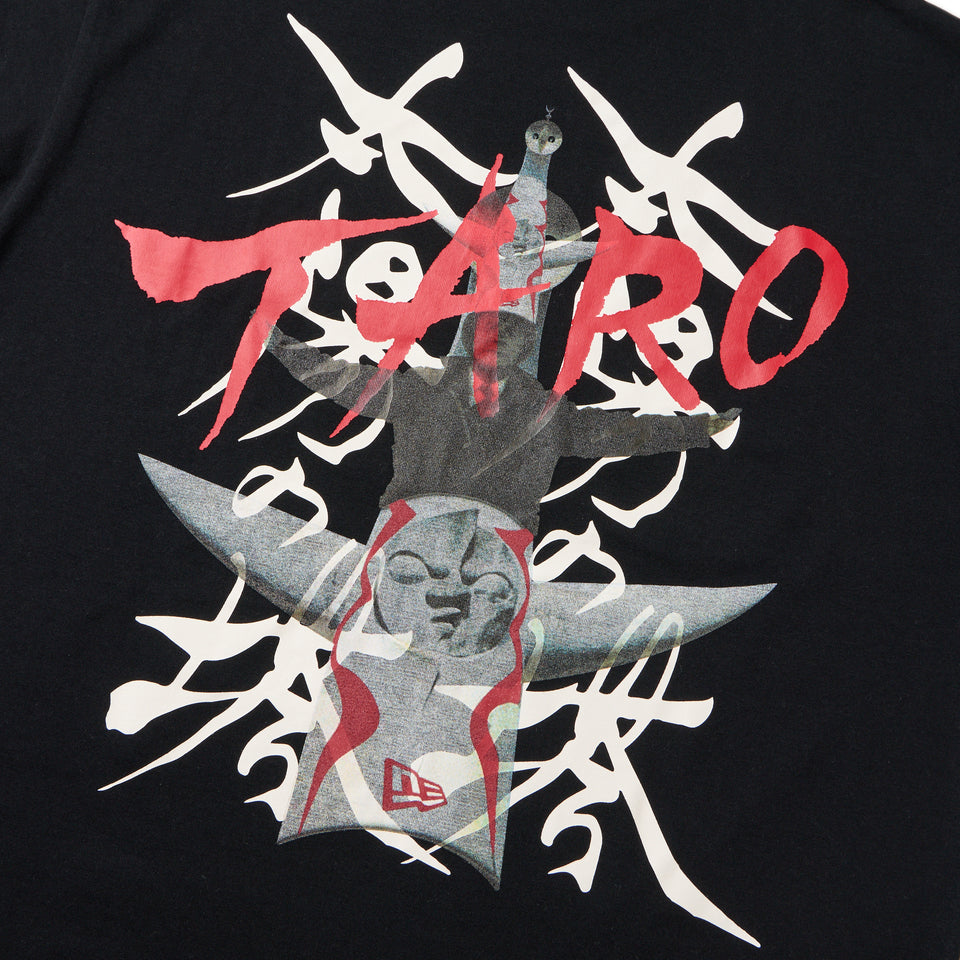 長袖 オーバーサイズド コットン Tシャツ TARO OKAMOTO 岡本太郎 太陽の塔 ブラック | NEW ERA ニューエラ公式オンラインストア