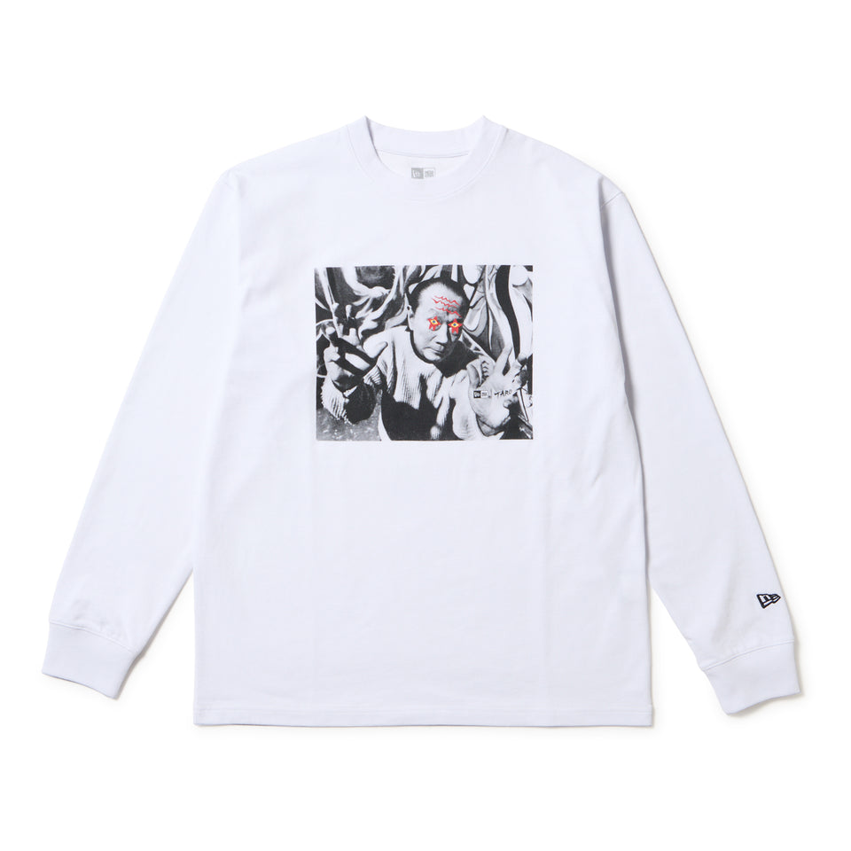 長袖 レギュラーフィット コットン Tシャツ TARO OKAMOTO 岡本太郎 フォト ホワイト | NEW ERA ニューエラ公式オンラインストア