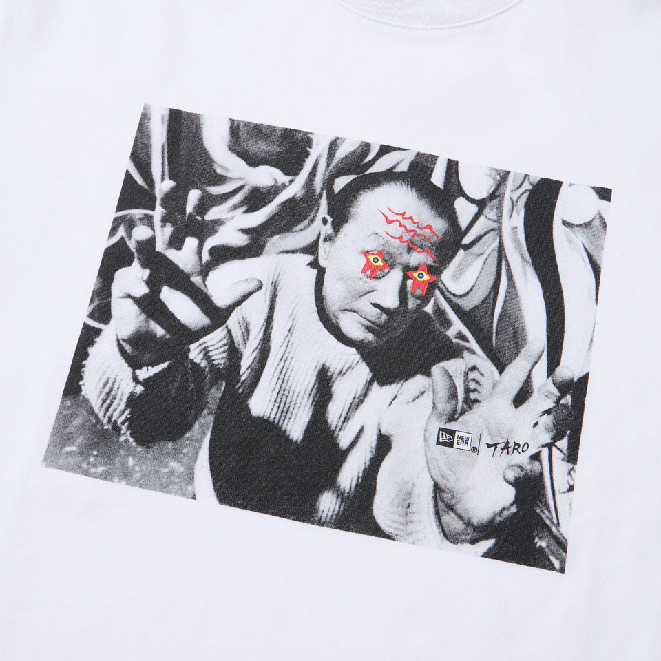 長袖 レギュラーフィット コットン Tシャツ TARO OKAMOTO 岡本太郎 フォト ホワイト | NEW ERA ニューエラ公式オンラインストア