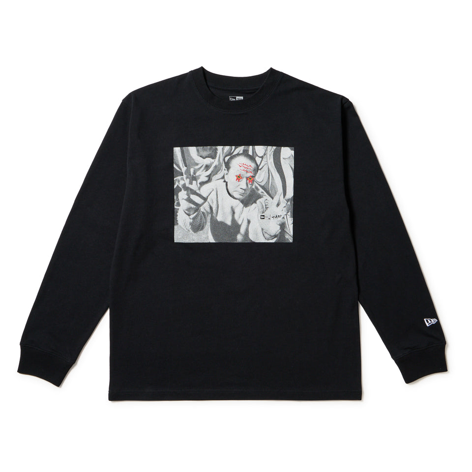 長袖 レギュラーフィット コットン Tシャツ TARO OKAMOTO 岡本太郎 フォト ブラック | NEW ERA ニューエラ公式オンラインストア