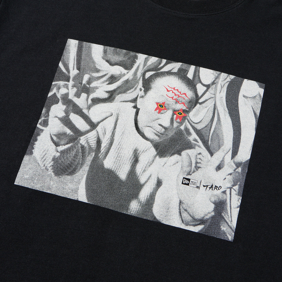 長袖 レギュラーフィット コットン Tシャツ TARO OKAMOTO 岡本太郎 フォト ブラック | NEW ERA ニューエラ公式オンラインストア