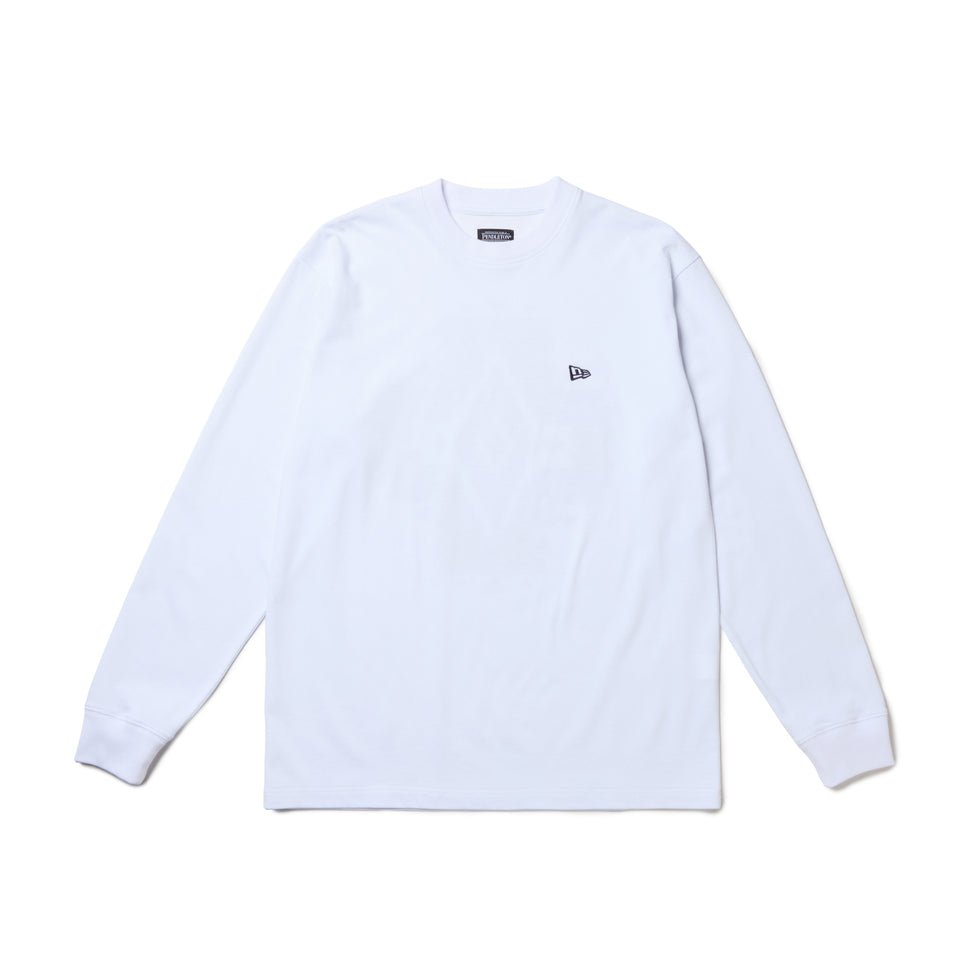 長袖 コットン Tシャツ Pendleton ホワイト レギュラーフィット