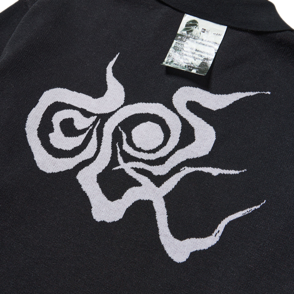 長袖 ニット ポロシャツ TARO OKAMOTO 岡本太郎 ブラック | ゴルフ | NEW ERA ニューエラ公式オンラインストア