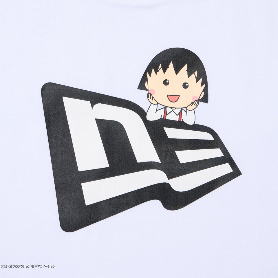 キッズ Youth 長袖 コットン Tシャツ ちびまる子ちゃん フラッグロゴ まる子 ホワイト | NEW ERA ニューエラ公式オンラインストア