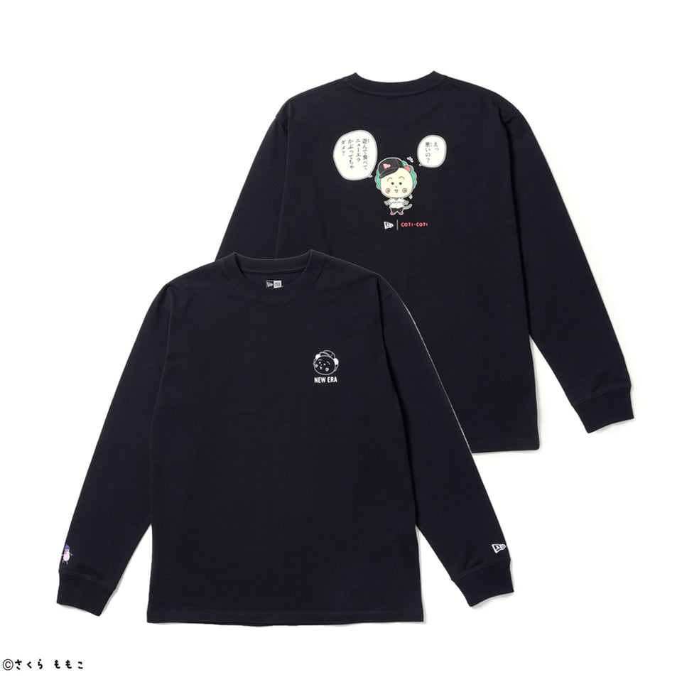 長袖 コットン Tシャツ コジコジ COJI-COJI ブラック レギュラーフィット | NEW ERA ニューエラ公式オンラインストア