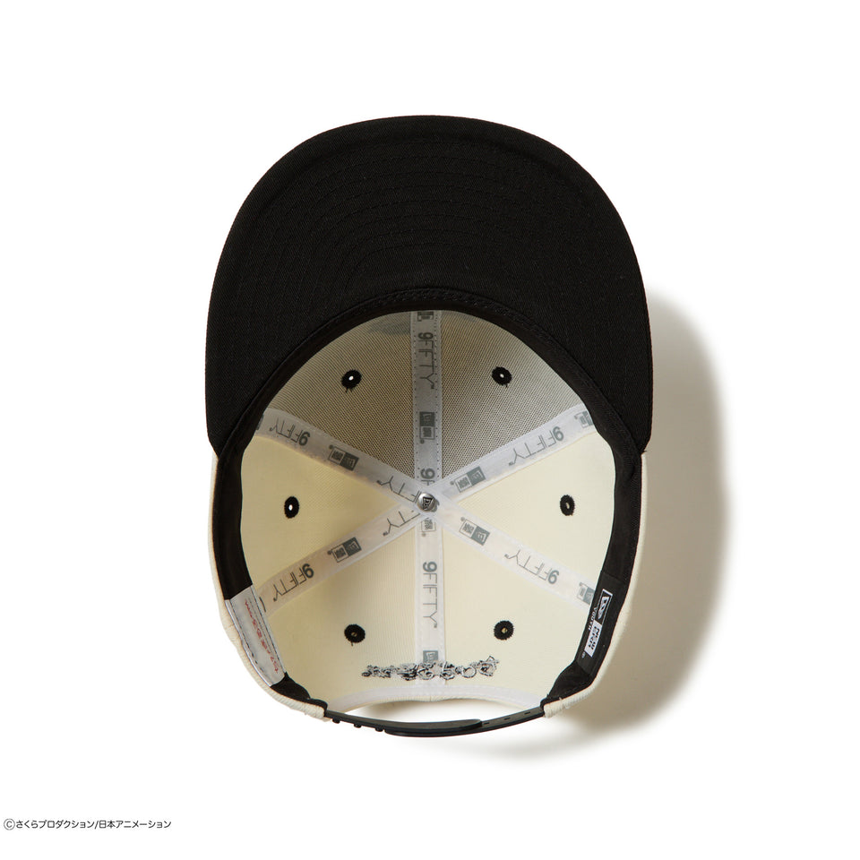 キッズ Youth 9FIFTY ちびまる子ちゃん ボックスロゴ まる子 クロームホワイト ブラックバイザー | NEW ERA ニューエラ公式オンラインストア
